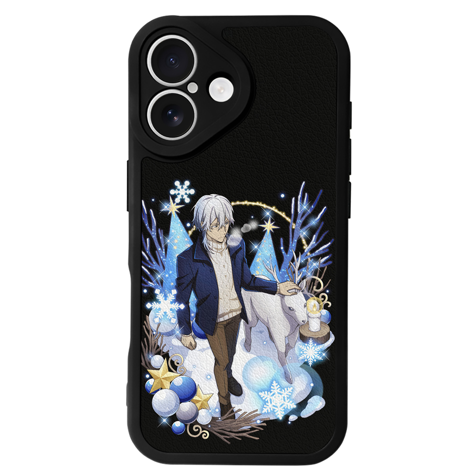 （画像用） 文豪ストレイドッグス Bungo Stray Dogs 【iPhone 16シリーズ対応】シリコンスマホケース（レザー調） 材質：シリコン